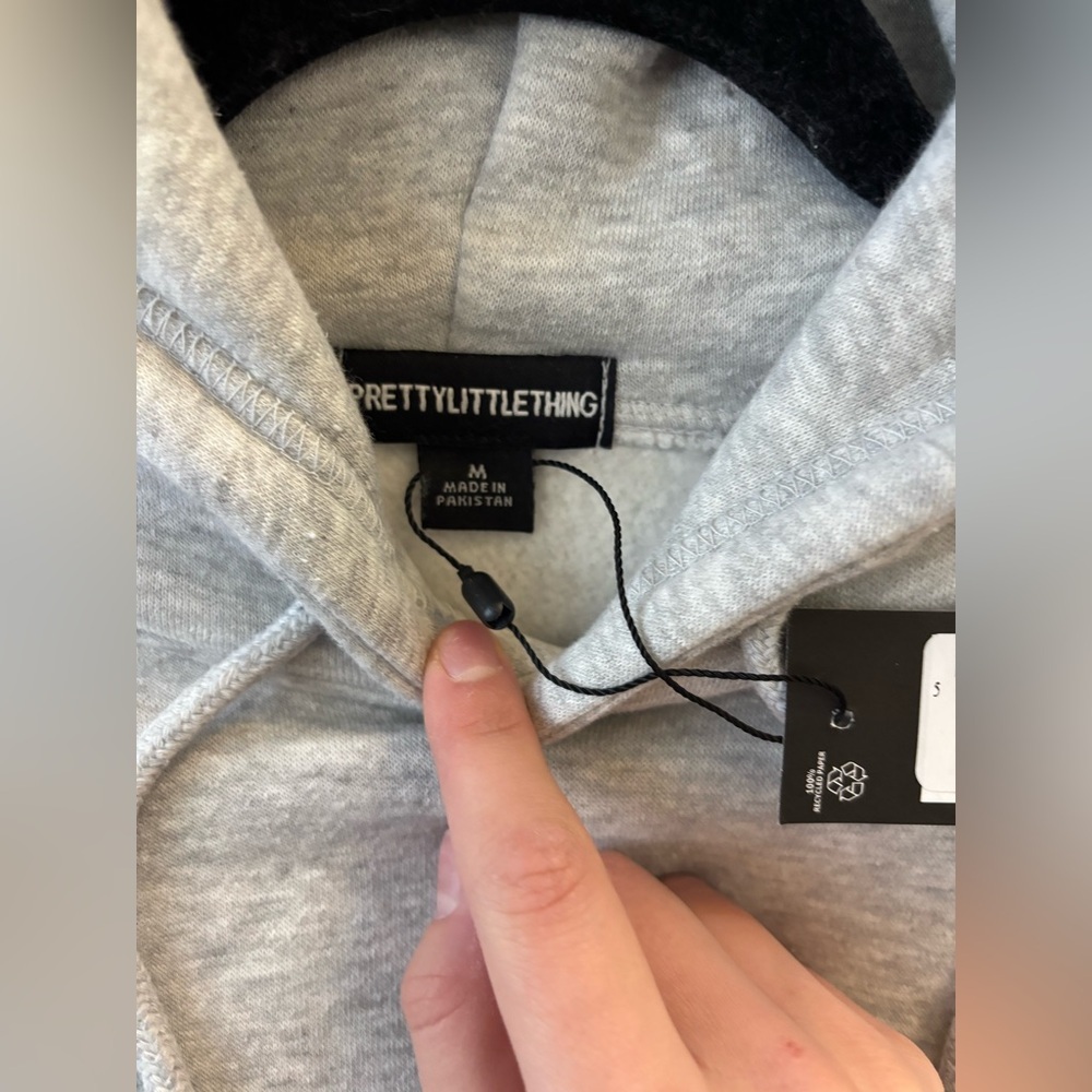 PLT Ash gray cropped sweatshirt - Picture 4 of 4